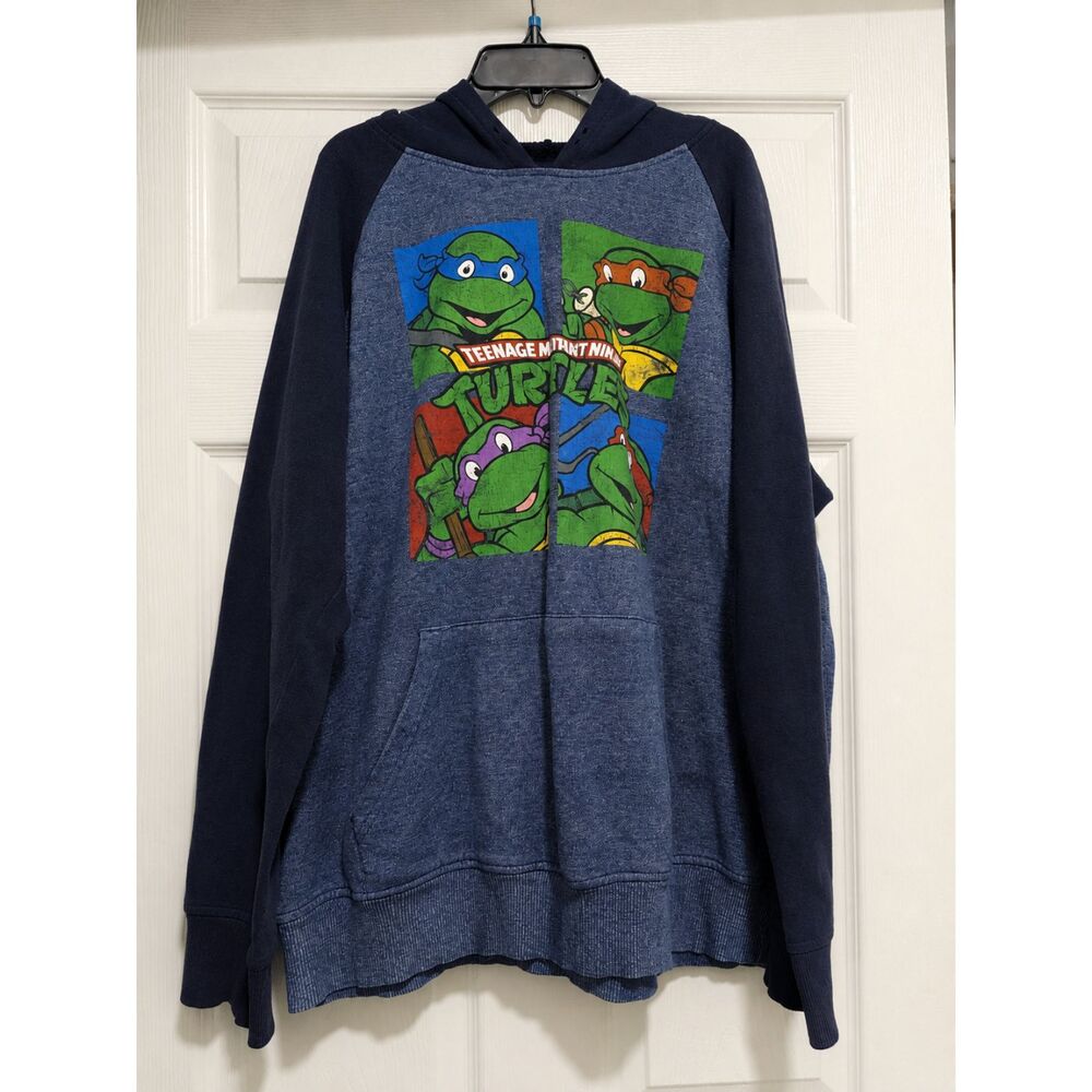Nickelodeon TMNT Teenage Mutant Ninja Turtles Graphic Hoodie Mens Extra Large XL